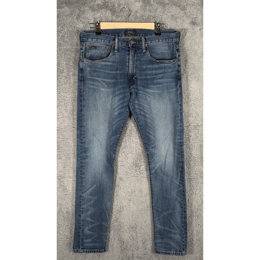Polo Ralph Lauren Sullivan Slim Jeans Mens 32*x30 Blue‎ Denim Cotton Stretch